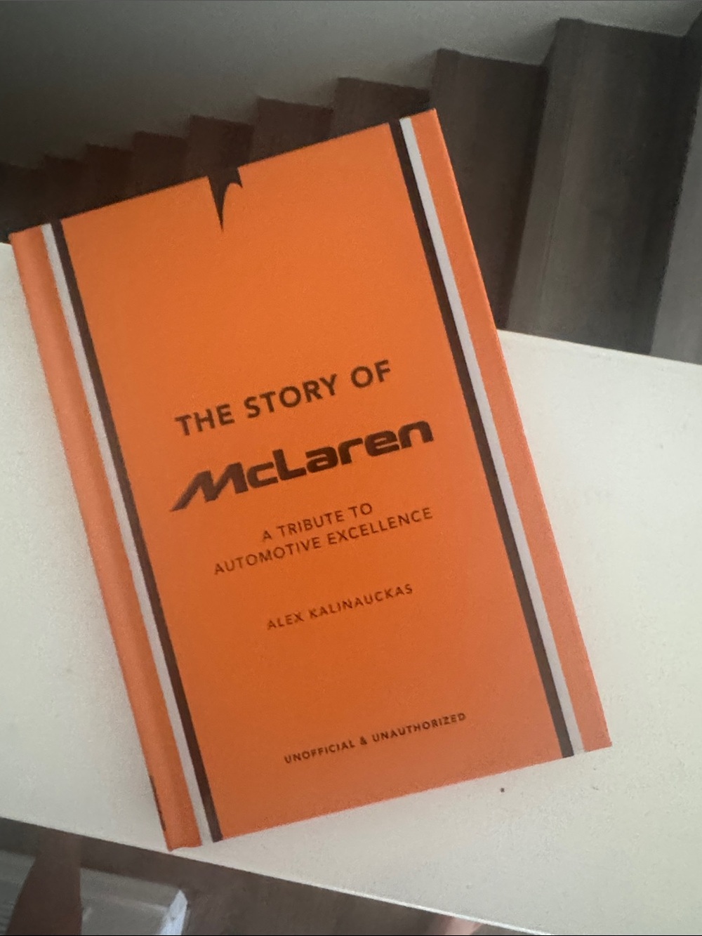 Vintage Racing Photo Hardcover Book McLaren Tiny- Monochrome Cover